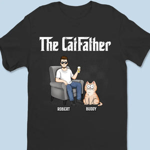 The Cat Father - Cat Personalized Custom Unisex T-shirt, Hoodie, Sweatshirt - Father's Day, Gift For Pet Owners, Pet Lovers