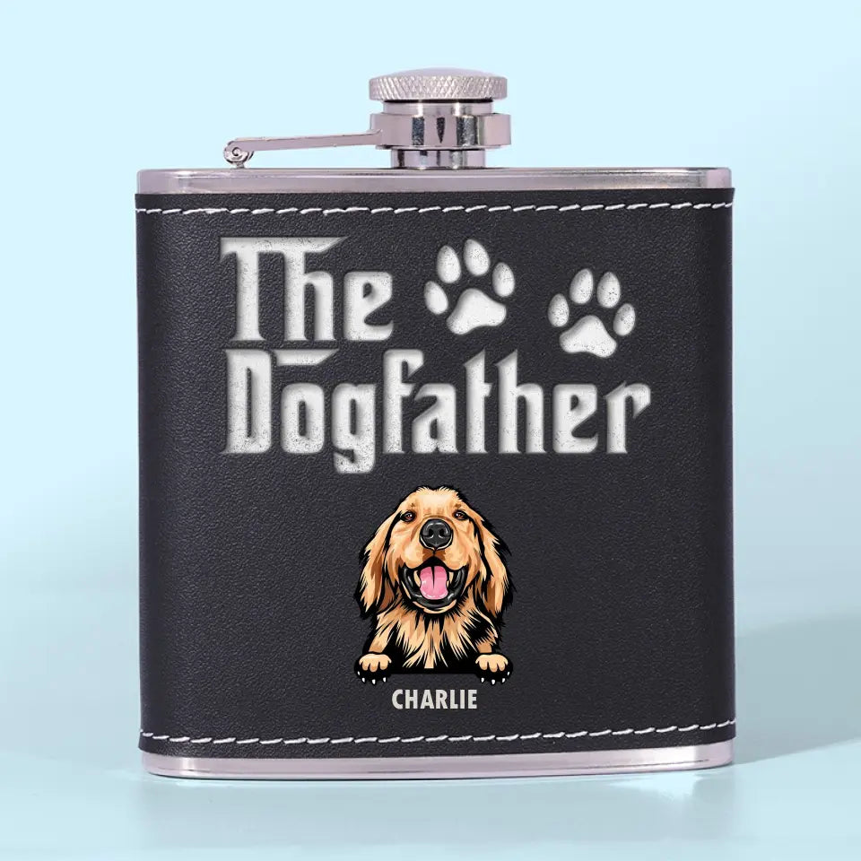 Dog Is God Spelled Backward - Dog Personalized Custom Hip Flask - Father's Day, Gift For Pet Owners, Pet Lovers