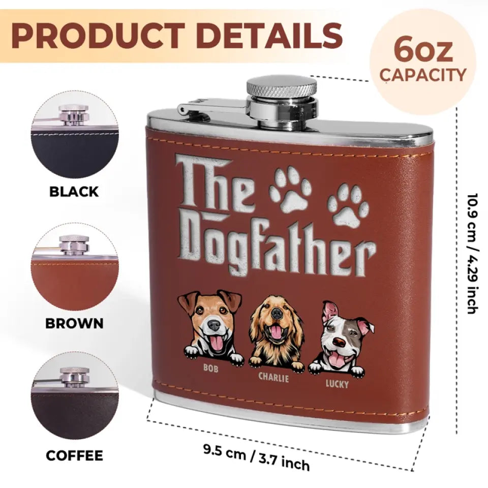 Dog Is God Spelled Backward - Dog Personalized Custom Hip Flask - Father's Day, Gift For Pet Owners, Pet Lovers