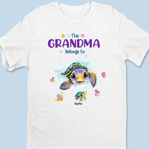 This Grandma Belongs To Us - Family Personalized Custom Unisex T-shirt, Hoodie, Sweatshirt - Mother's Day, Birthday Gift For Grandma, Mom