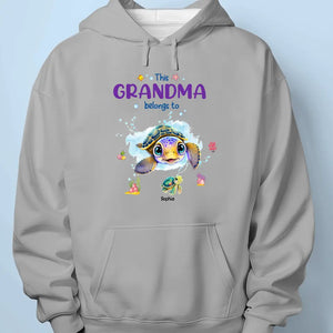 This Grandma Belongs To Us - Family Personalized Custom Unisex T-shirt, Hoodie, Sweatshirt - Mother's Day, Birthday Gift For Grandma, Mom