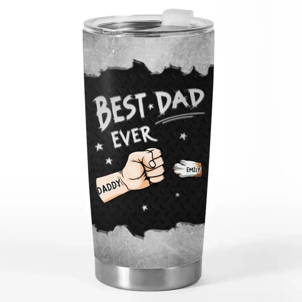 Happy Pawther’s Day - Dog & Cat Personalized Custom Tumbler - Father's Day, Gift For Pet Owners, Pet Lovers