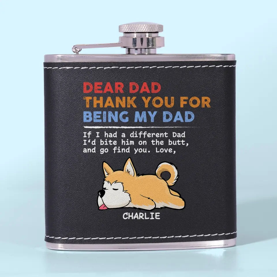 This Home Is Filled With Love And Dog Hair - Dog Personalized Custom Hip Flask - Father's Day, Gift For Pet Owners, Pet Lovers