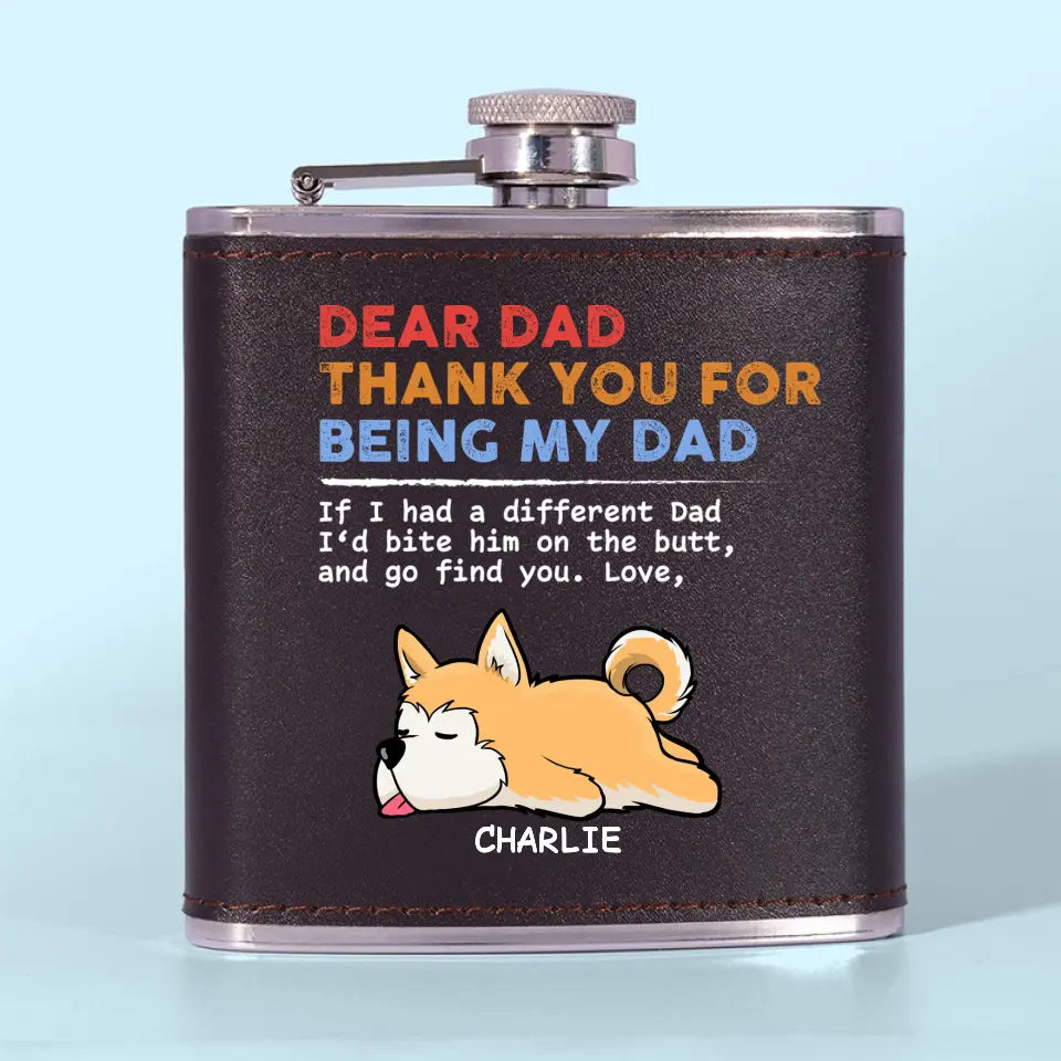 This Home Is Filled With Love And Dog Hair - Dog Personalized Custom Hip Flask - Father's Day, Gift For Pet Owners, Pet Lovers
