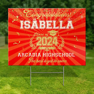 Your Hard Work Has Paid Off - Family Personalized Custom Yard Sign - Graduation Gift For Family Members, Siblings, Brothers, Sisters