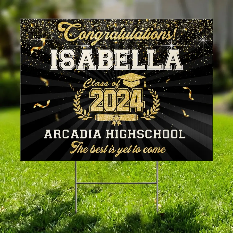 Your Hard Work Has Paid Off - Family Personalized Custom Yard Sign - Graduation Gift For Family Members, Siblings, Brothers, Sisters