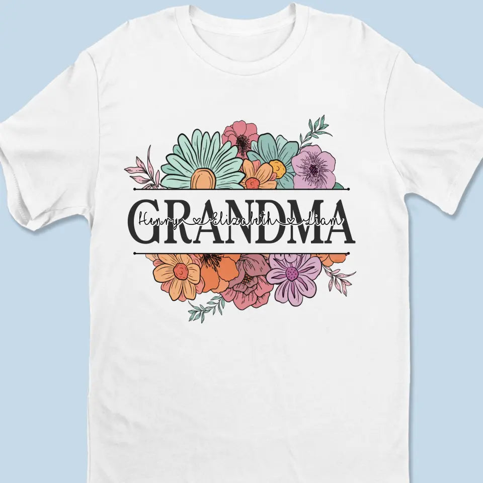 We Are Born Of Love, Love Is Our Grandma - Family Personalized Custom Unisex T-shirt, Hoodie, Sweatshirt - Mother's Day, Gift For Mom, Grandma