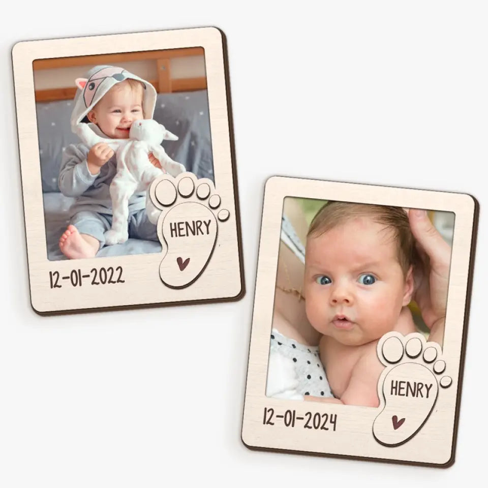 Custom Photo Love At First Sight - Family Personalized Custom Magnet Photo - Gift For Family Members