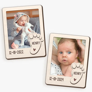 Custom Photo Love At First Sight - Family Personalized Custom Magnet Photo - Gift For Family Members