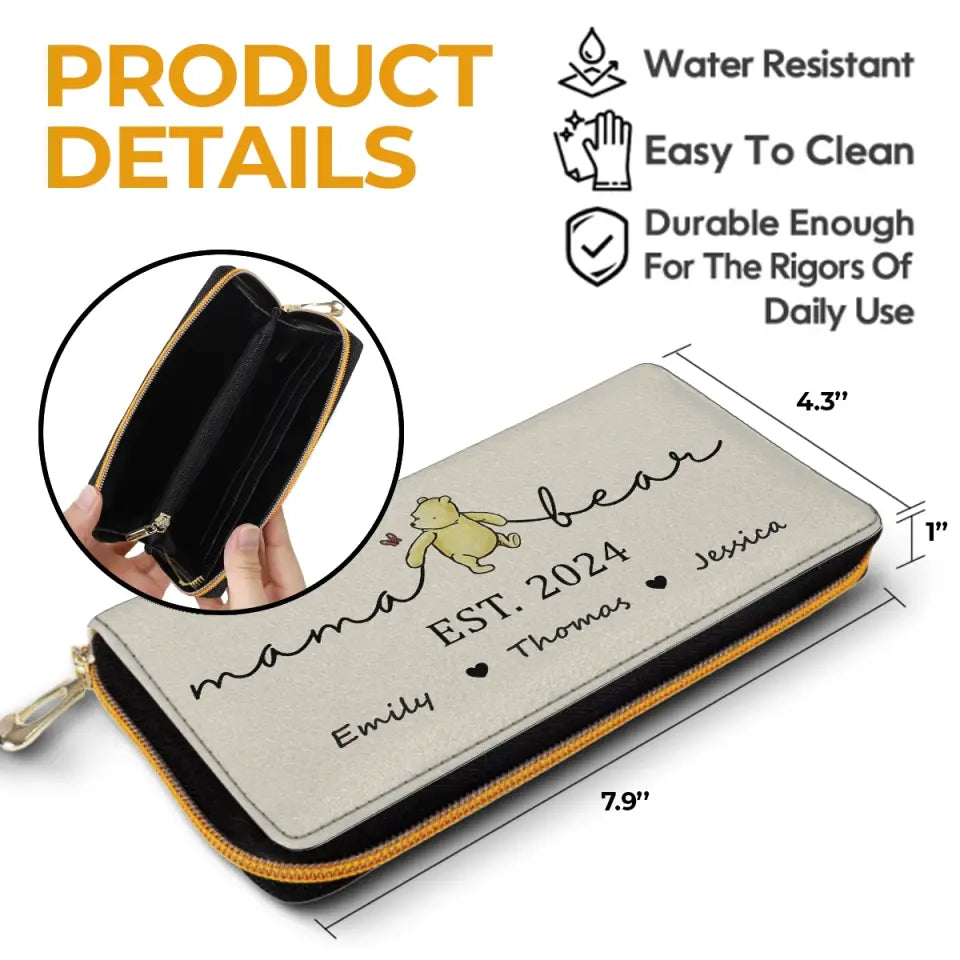 We Have The Best Nana Ever - Family Personalized Custom Leather Long Wallet - Mother's Day, Gift For Mom, Grandma