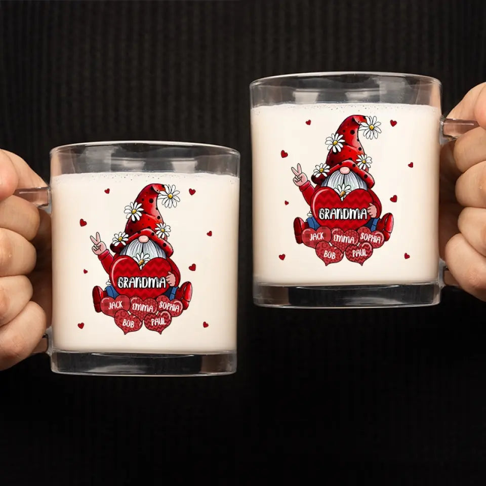 If I Know What Love Is, It Is Because Of You - Family Personalized Custom Glass Mug - Gift For Mom, Grandma