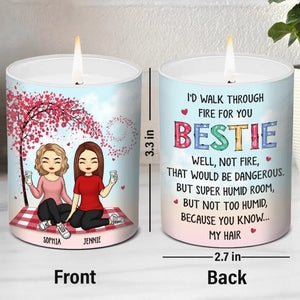 Friendship Is A Sheltering Tree - Bestie Personalized Custom Smokeless Scented Candle - Gift For Best Friends, BFF, Sisters