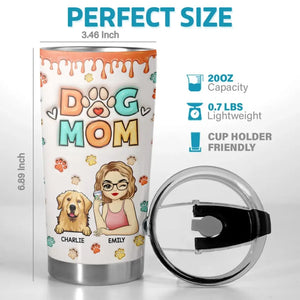 Fur, Love, And Cuddles - Dog & Cat Personalized Custom 3D Inflated Effect Printed Tumbler - Gift For Pet Owners, Pet Lovers