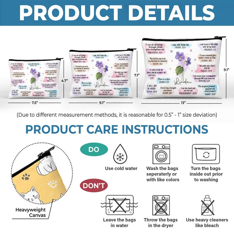 A Cosmetic Bag As Unique As Our Friendship - Bestie Personalized Custom Cosmetic Bag - Wedding Gift, Bridesmaid Gift For Best Friends, BFF, Sisters