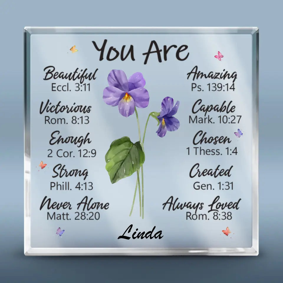 Celebrate The Sisterhood With This Special Gift - Bestie Personalized Custom Square Shaped Acrylic Plaque - Wedding Gift, Bridesmaid Gift For Best Friends, BFF, Sisters