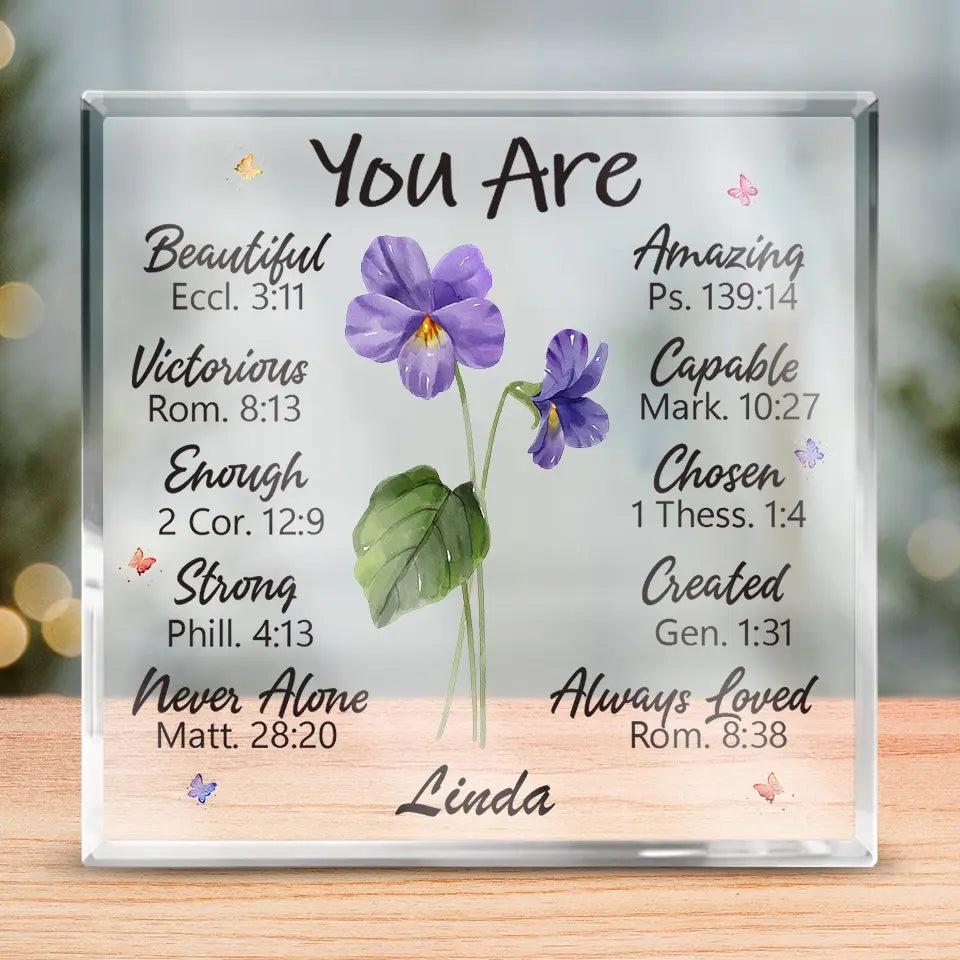 Celebrate The Sisterhood With This Special Gift - Bestie Personalized Custom Square Shaped Acrylic Plaque - Wedding Gift, Bridesmaid Gift For Best Friends, BFF, Sisters