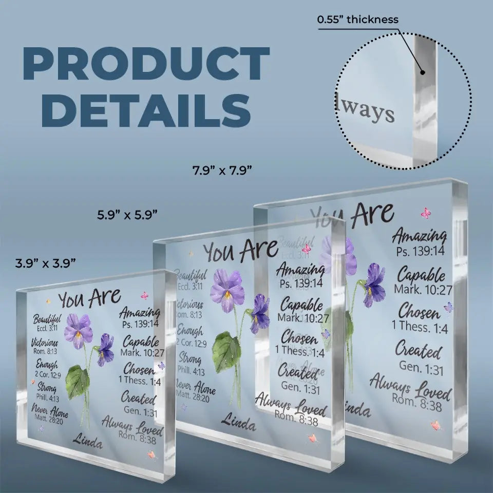 Celebrate The Sisterhood With This Special Gift - Bestie Personalized Custom Square Shaped Acrylic Plaque - Wedding Gift, Bridesmaid Gift For Best Friends, BFF, Sisters