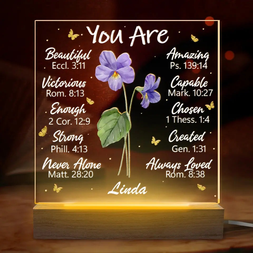 A Perennial Bloom - Bestie Personalized Custom Shaped 3D LED Light - Gift For Best Friends, BFF, Sisters