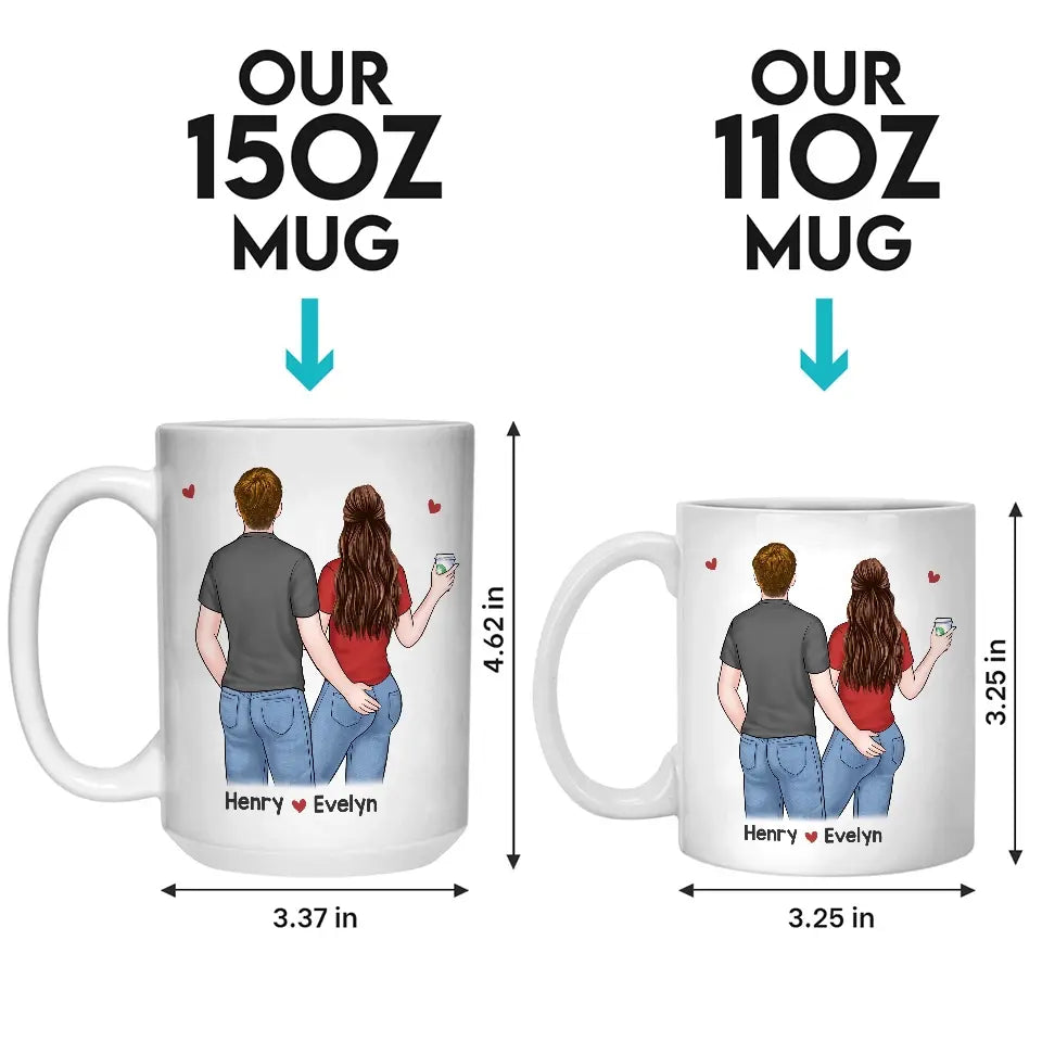 To Love Is To Burn, To Be On Fire - Couple Personalized Custom Mug - Gift For Husband Wife, Anniversary