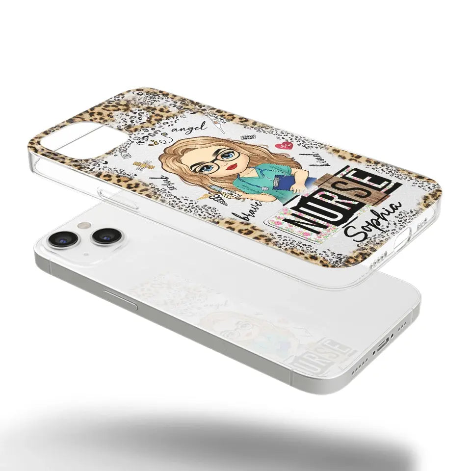 Dedicated Hands, Healing Hearts - Nurse Personalized Custom Clear Phone Case - Appreciation, Thank You Gift, Nurse Life, Doctor Life