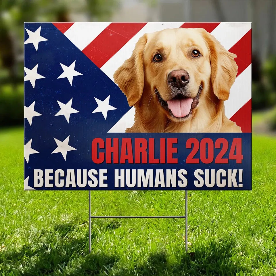 Custom Photo A Yard Sign That Speaks Our Pet's Language Of Love - Dog & Cat Personalized Custom Yard Sign - Gift For Pet Owners, Pet Lovers