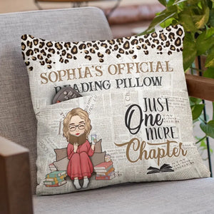 Just A Girl Who Loves Book - Personalized Custom Pocket Pillow - Gift For Book Lovers