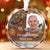 Custom Photo You Will Always Be There - Memorial Personalized Custom Circle Glass Ornament - Sympathy Gift For Family Members