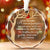 Remember The Best Times - Memorial Personalized Custom Circle Glass Ornament - Sympathy Gift For Family Members