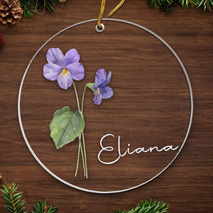 A Thoughtful Gesture, Blooming With Meaning - Bestie Personalized Custom Ornament - Acrylic Custom Shaped - Christmas Gift For Best Friends, BFF, Sisters