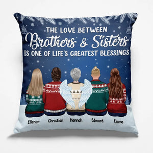 Happiness Is Being Surrounded By Family - Family Personalized Custom Pillow - Christmas Gift For Family Members