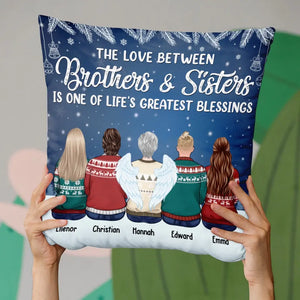 Happiness Is Being Surrounded By Family - Family Personalized Custom Pillow - Christmas Gift For Family Members