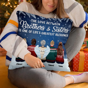 Happiness Is Being Surrounded By Family - Family Personalized Custom Pillow - Christmas Gift For Family Members