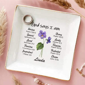 Fate Chooses Our Relatives, We Choose Our Friends - Bestie Personalized Custom Jewelry Dish - Gift For Best Friends, BFF, Sisters