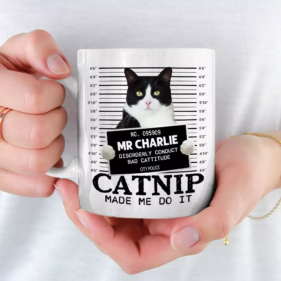Custom Photo Think Pawsitive Be Pawerful - Dog & Cat Personalized Custom Mug - Gift For Pet Owners, Pet Lovers