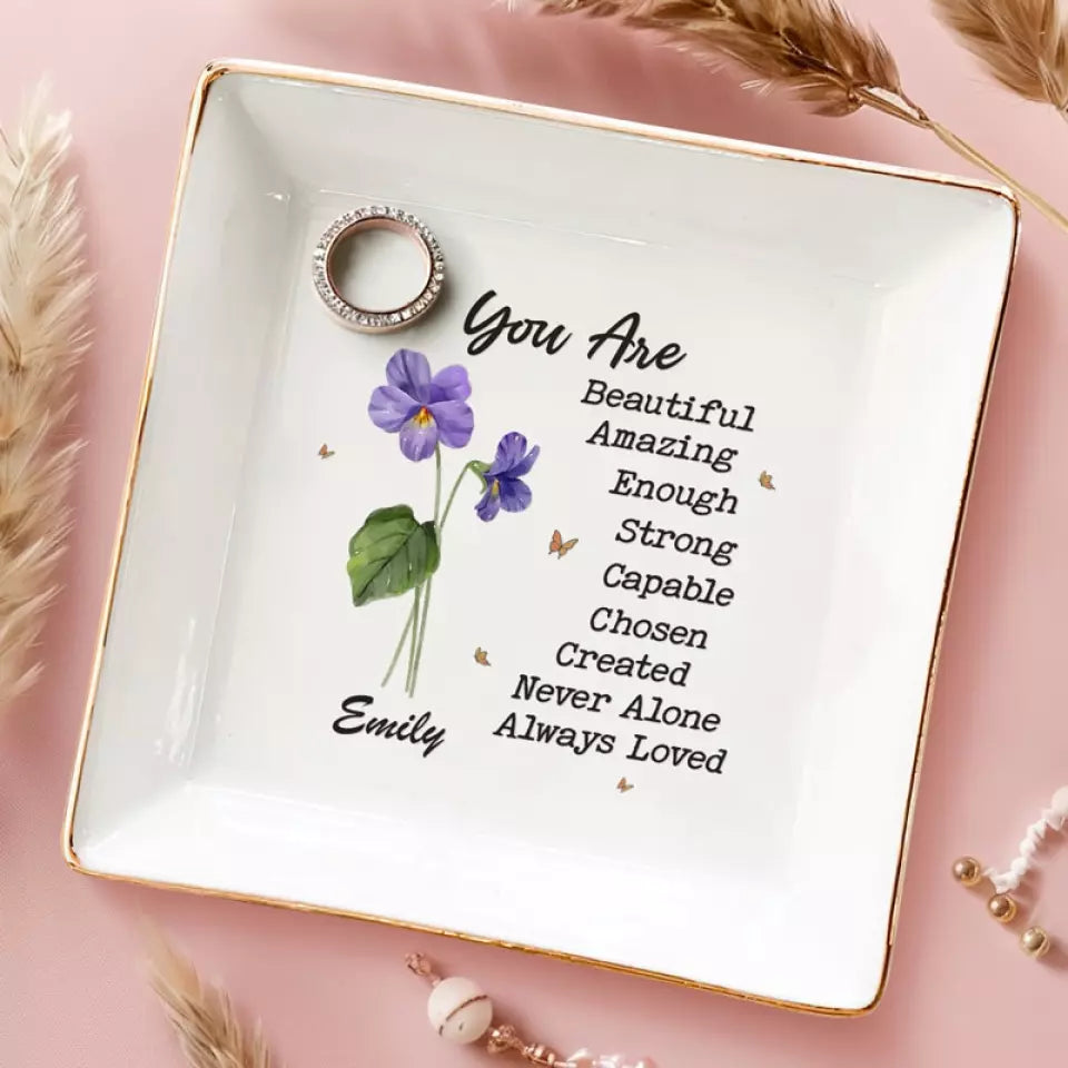 Besties Who Slay Together, Stay Together - Bestie Personalized Custom Jewelry Dish - Gift For Best Friends, BFF, Sisters