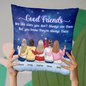 A Good Friend Is Like A Four-Leaf Clover, Hard To Find And Lucky To Have - Bestie Personalized Custom Pillow - Christmas Gift For Best Friends, BFF, Sisters