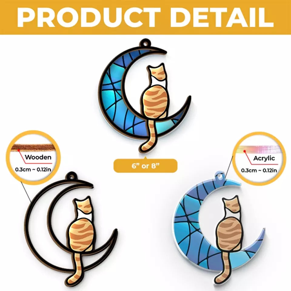 Smile Because It Happened - Memorial Personalized Window Hanging Suncatcher - Sympathy Gift For Pet Owners, Pet Lovers