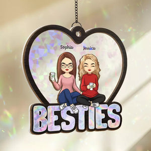 We Are Besties Forever - Bestie Personalized Window Hanging Suncatcher - Gift For Best Friends, BFF, Sisters