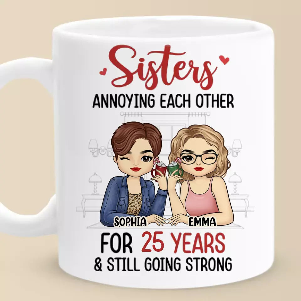 In My Friend, I Find A Second Self - Bestie Personalized Custom Mug - Gift For Best Friends, BFF, Sisters