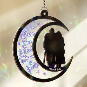 Loving You Well Is My Most Important Relationship Goal - Couple Personalized Window Hanging Suncatcher - Gift For Husband Wife, Anniversary