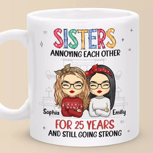 A Sibling Is Part Blood, Part Rival And Forever Friend - Family Personalized Custom Mug - Gift For Family Members, Siblings, Brothers, Sisters