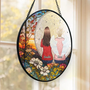 Our Memories Are Countless - Memorial Personalized Custom Stained Glass Window Hanging Suncatcher - Sympathy Gift For Family Members