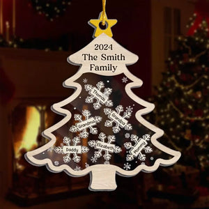 Home Is Where Christmas Is - Family Personalized Custom 3 Layers Shaker Ornament - Christmas Gift For Family Members