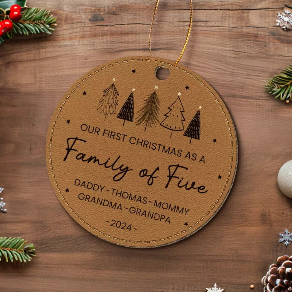 We Know Why This Chirstmas Is So Special - Family Personalized Custom Leather Ornament - Christmas Gift For Family Members, Baby Kids, Newborn Baby