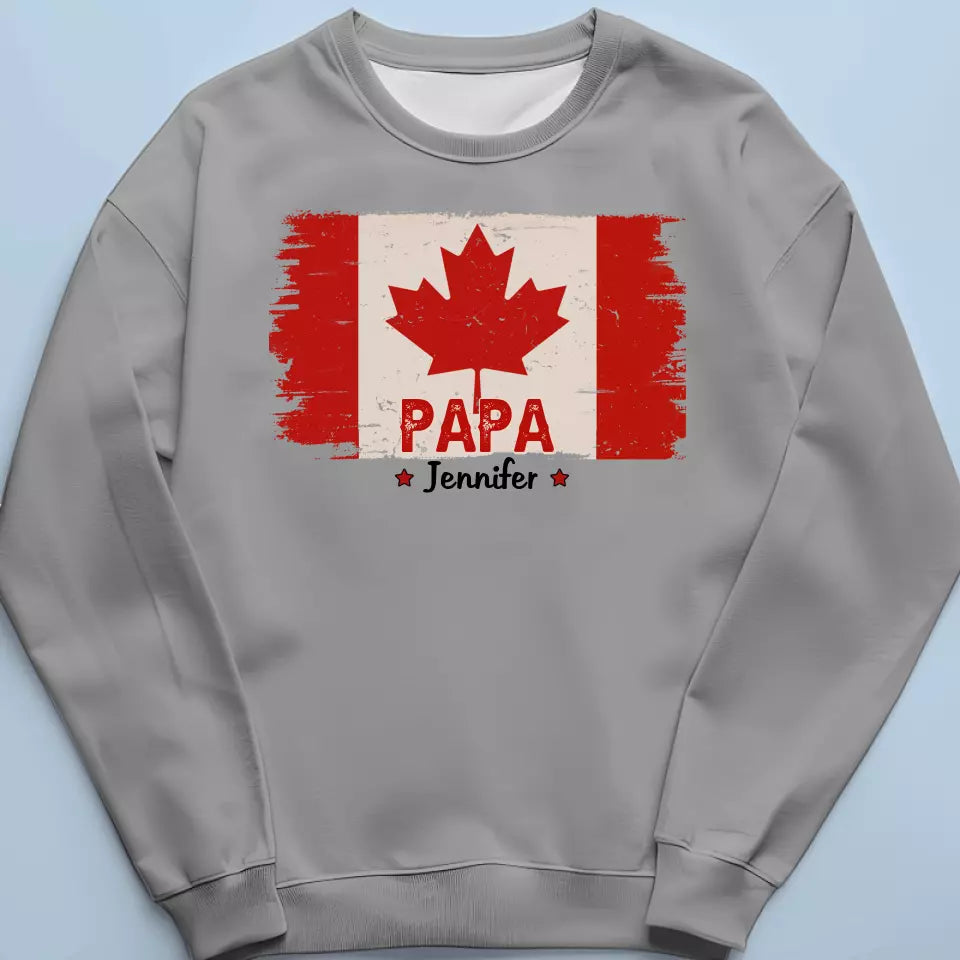 The Maple Leaf, Etched Into My Being - Family Personalized Custom Unisex T-shirt, Hoodie, Sweatshirt - Father's Day, Gift For Dad, Grandpa