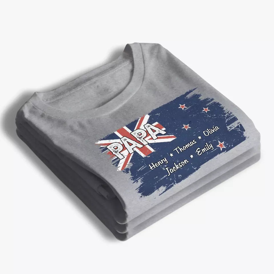 A Great Father Makes His Family Feel So Blessed - Family Personalized Custom Unisex T-shirt, Hoodie, Sweatshirt - Father's Day, Gift For Dad, Grandpa