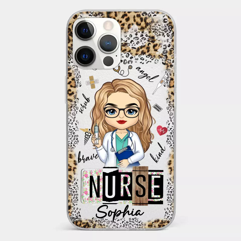 Dedicated Hands, Healing Hearts - Nurse Personalized Custom Clear Phone Case - Appreciation, Thank You Gift, Nurse Life, Doctor Life