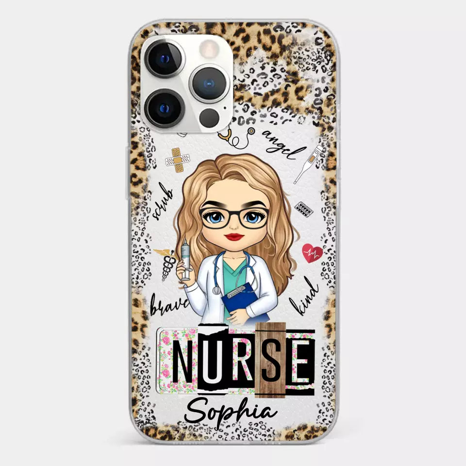 Dedicated Hands, Healing Hearts - Nurse Personalized Custom Clear Phone Case - Appreciation, Thank You Gift, Nurse Life, Doctor Life