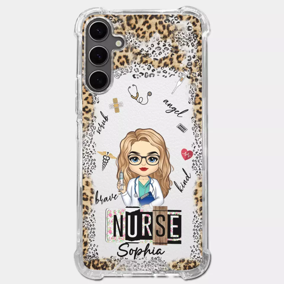 Dedicated Hands, Healing Hearts - Nurse Personalized Custom Clear Phone Case - Appreciation, Thank You Gift, Nurse Life, Doctor Life