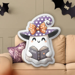 Too Much Of A Cutie To Be Spooky - Family Personalized Custom Shaped Pillow - Halloween Gift For Family Members